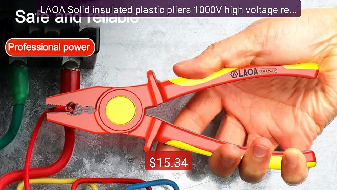 LAOA Solid insulated plastic pliers 1000V high voltage resistant no... -- Top Rated 2026 | Buy Now!