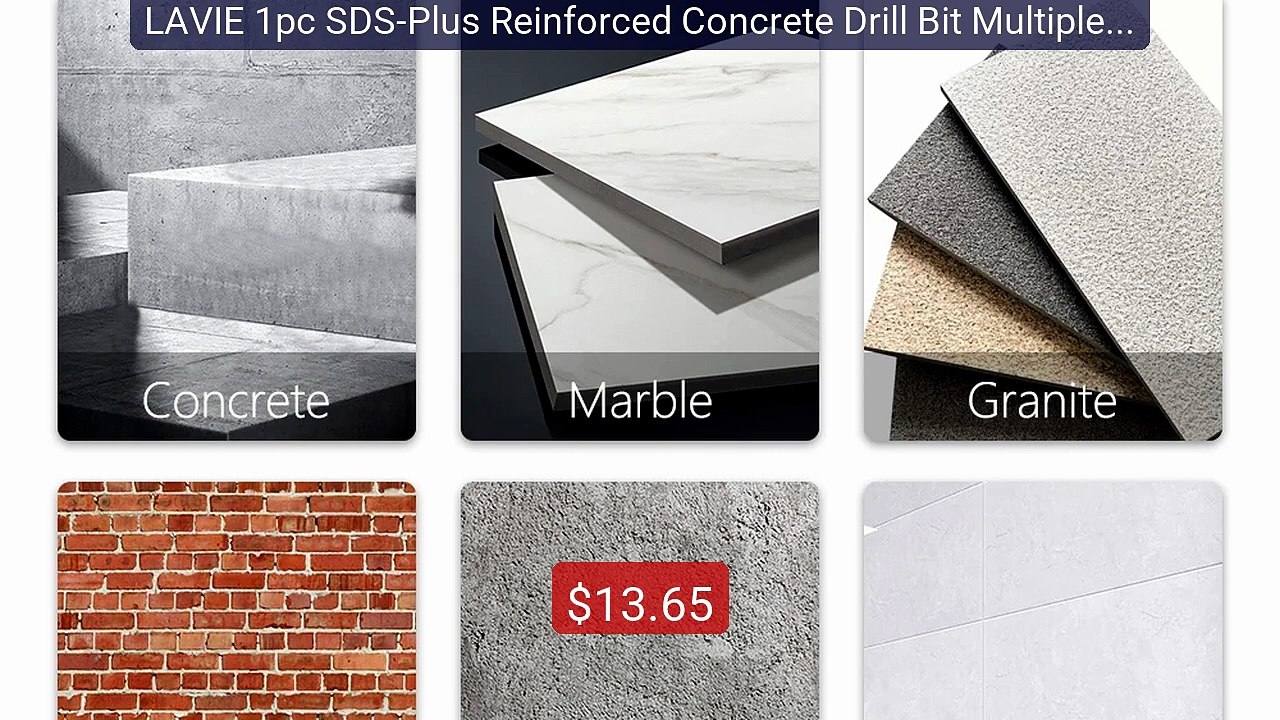 LAVIE 1pc SDS-Plus Reinforced Concrete Drill Bit Multiple Spec... -- Hot Deal 2026 | Limited Offer!
