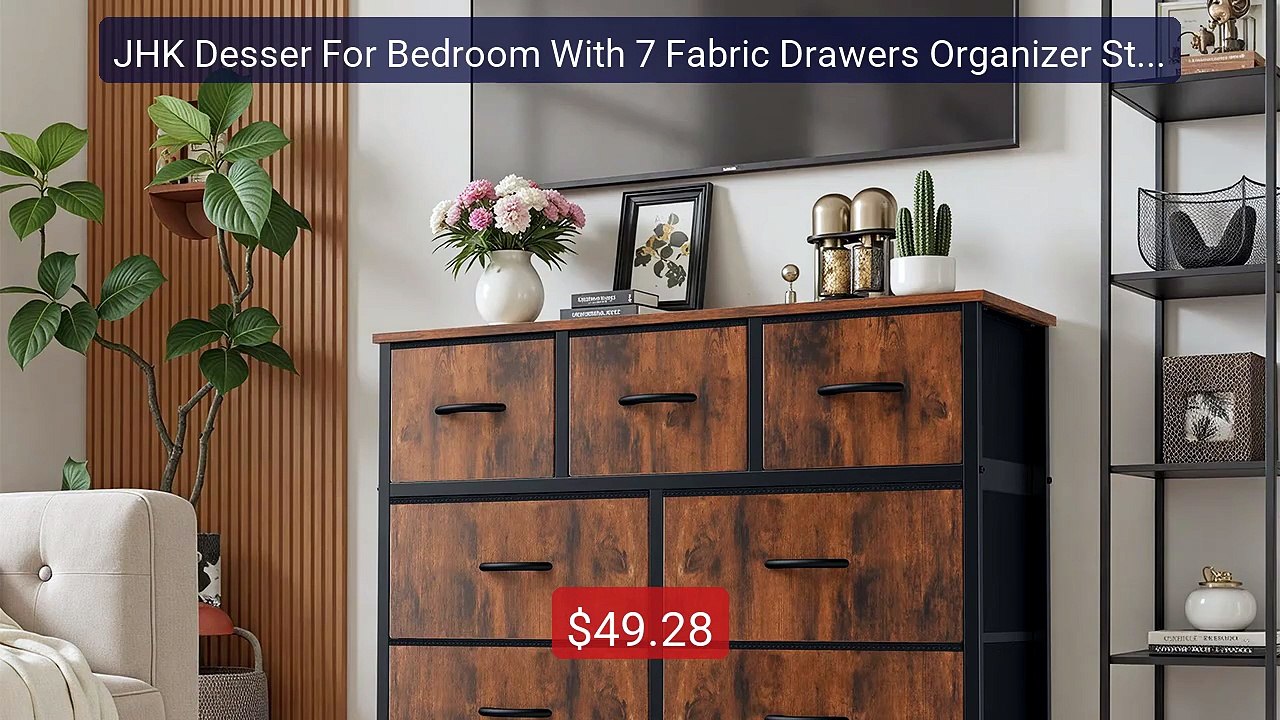 JHK Desser For Bedroom With 7 Fabric Drawers Organizer Stor... -- Top Pick 2026 | Unbeatable Price!