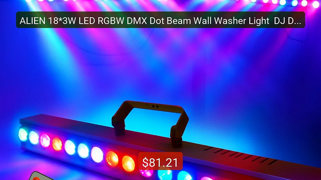 ALIEN 18*3W LED RGBW DMX Dot Beam Wall Washer Light  DJ Disco ... -- Best Buy 2026 | Great Quality!