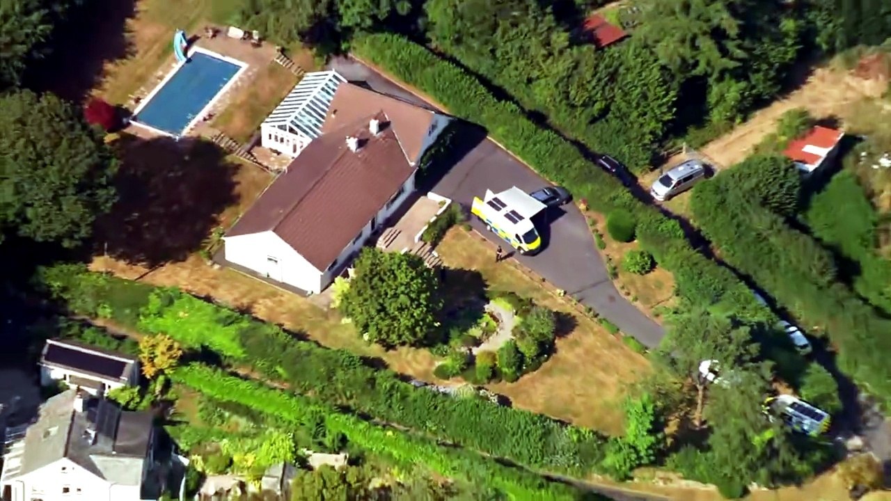 Aerial shots of Ann Widdecombe's house