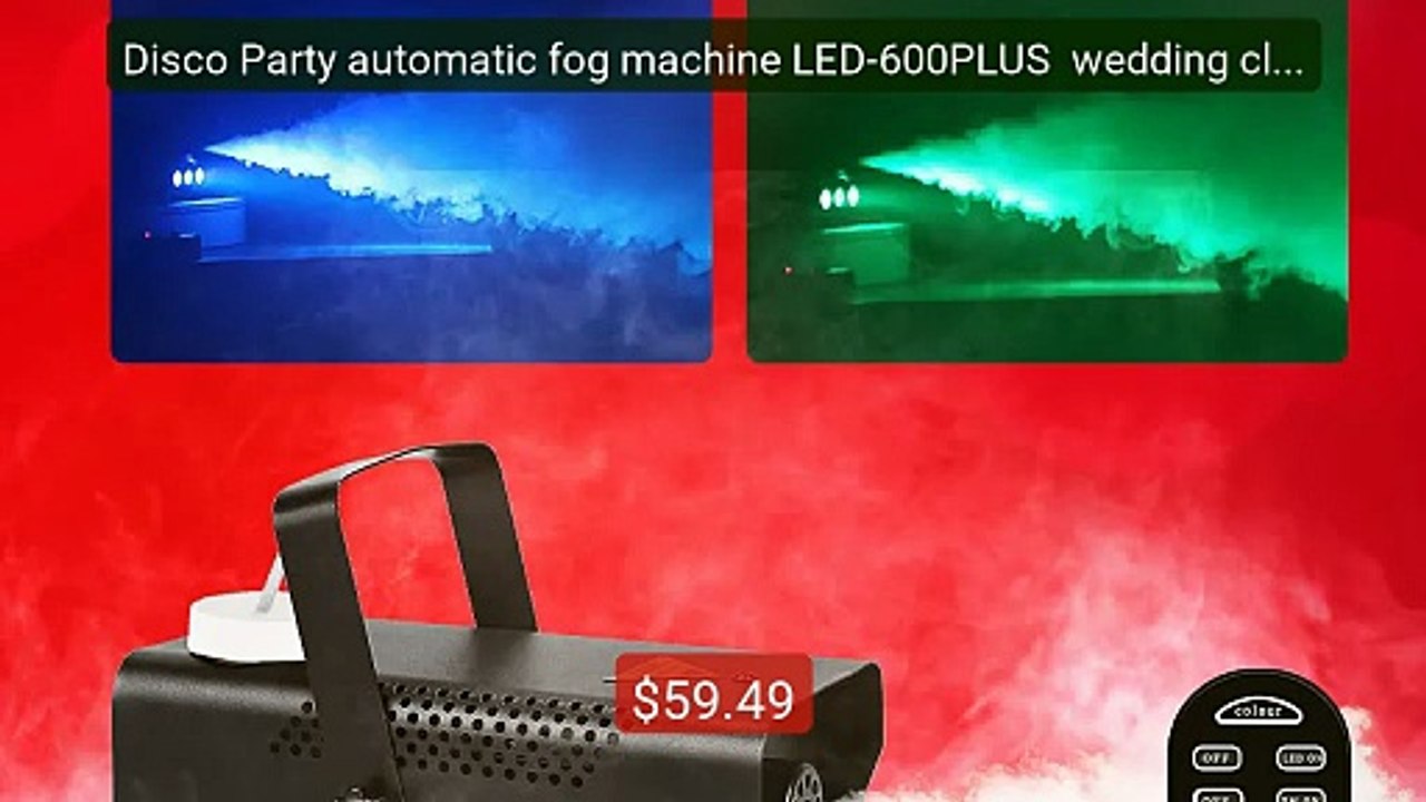 Disco Party automatic fog machine LED-600PLUS  wedding club f... -- Amazing Value 2026 | Must Have!