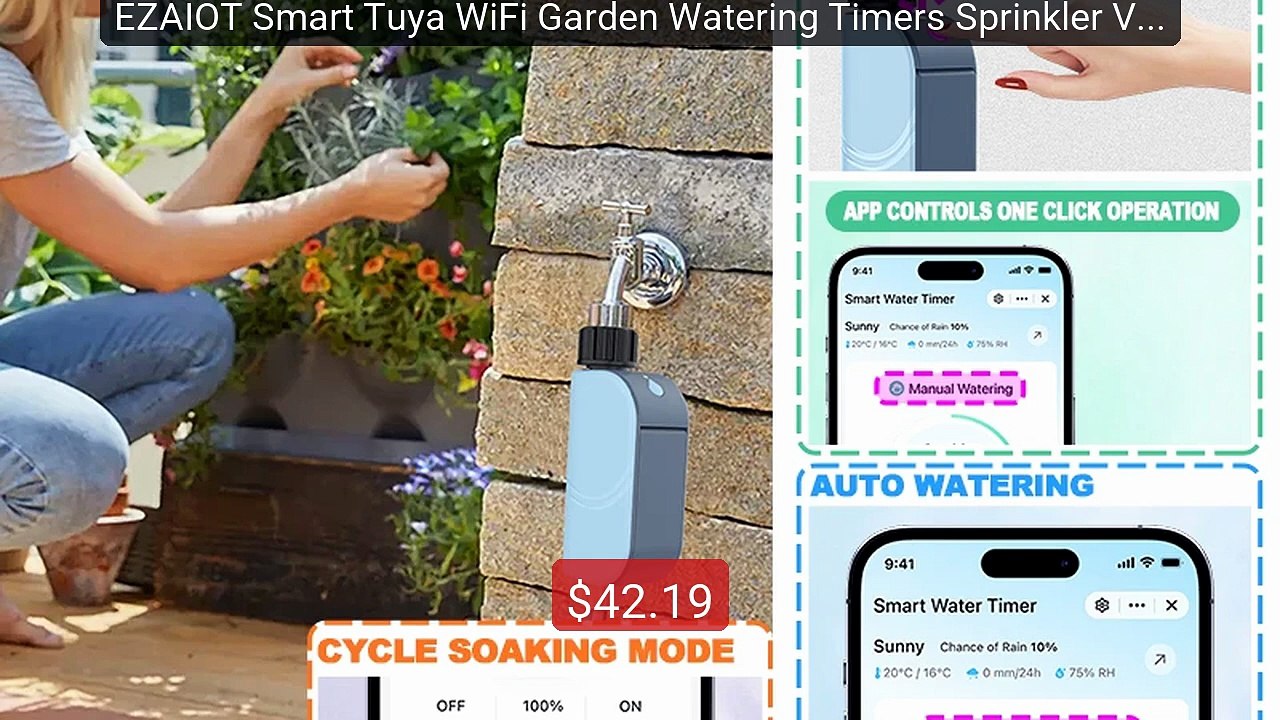 EZAIOT Smart Tuya WiFi Garden Watering Timers Sprinkler Valve Progr... -- Top Rated 2026 | Buy Now!