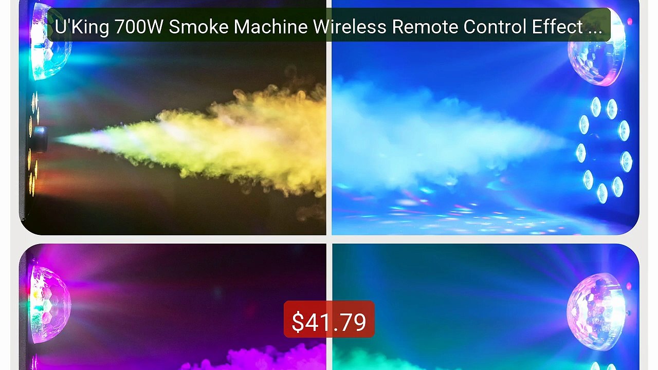U'King 700W Smoke Machine Wireless Remote Control Effect Fogge... -- Hot Deal 2026 | Limited Offer!