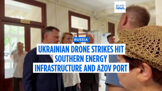 Ukrainian drone strikes hit southern Russian refineries and Azov port, officials say