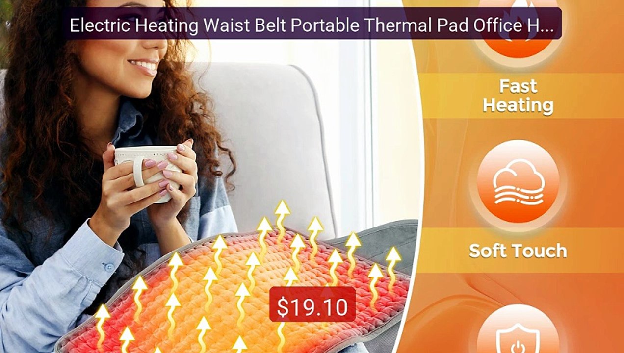 Electric Heating Waist Belt Portable Thermal Pad Office Home Adjus... -- Best Deal 2026 | Shop Now!