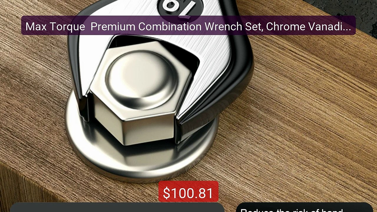 Max Torque  Premium Combination Wrench Set, Chrome Vanadium Steel,... -- Best Deal 2026 | Shop Now!