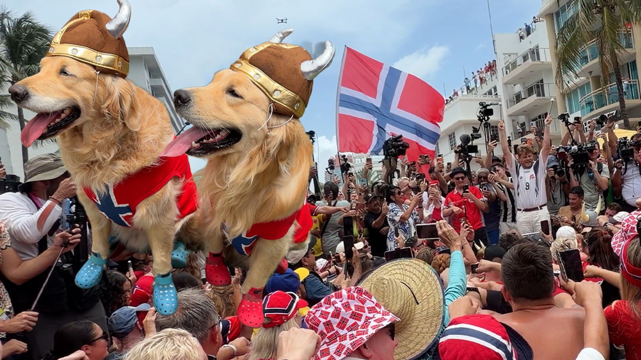Tausende Norweger in Miami: kicker-Reporter rudert mit