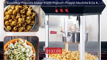 SucceBuy Popcorn Maker 850W Popcorn Popper Machine 8 Oz Kettle... -- Best Buy 2026 | Great Quality!
