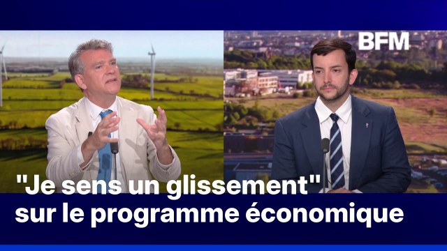 Arnaud Montebourg interroge Jean-Philippe Tanguy, député RN, sur le programme économique du RN
