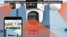 LS VISION 20MP 3*Screens Home Surveillance Wifi Camera 10X ... -- Top Pick 2026 | Unbeatable Price!