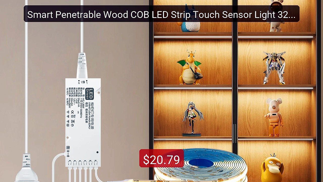 Smart Penetrable Wood COB LED Strip Touch Sensor Light 320Led... -- Amazing Value 2026 | Must Have!