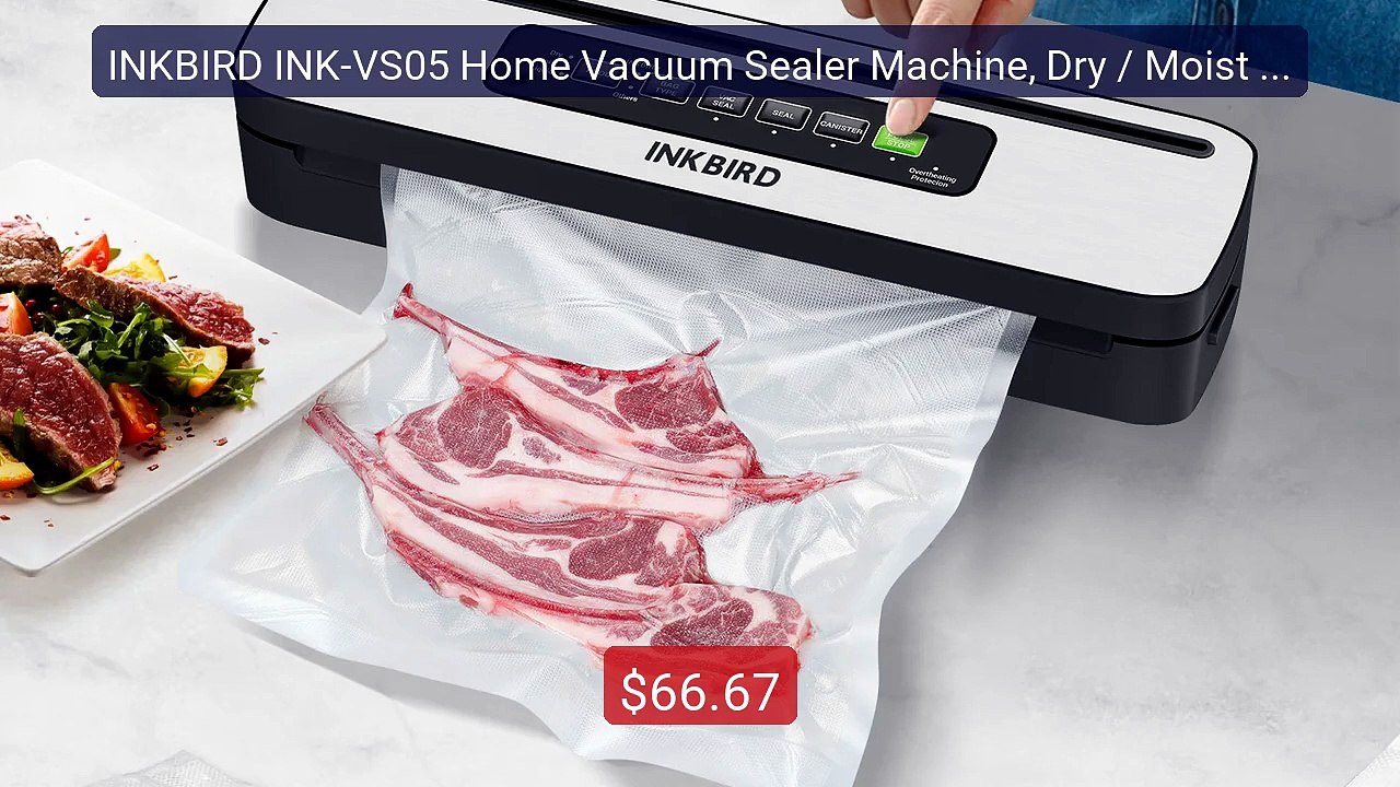 INKBIRD INK-VS05 Home Vacuum Sealer Machine, Dry / Moist / Liq... -- Best Buy 2026 | Great Quality!