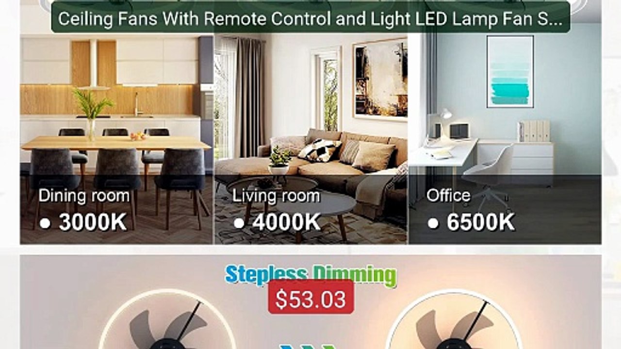 Ceiling Fans With Remote Control and Light LED Lamp Fan Smart Silen... -- Top Rated 2026 | Buy Now!