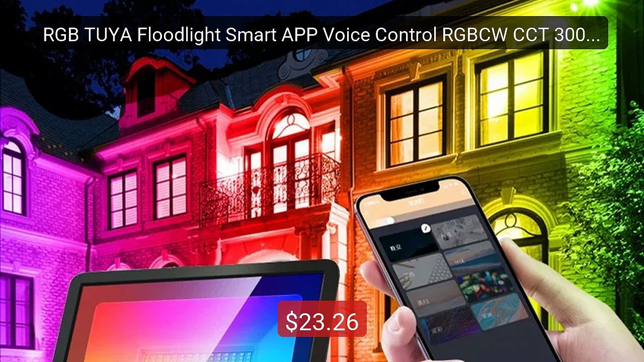 RGB TUYA Floodlight Smart APP Voice Control RGBCW CCT 3000-... -- Top Pick 2026 | Unbeatable Price!