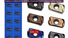 KaKarot LNMU0303 ZER MJ Carbide Insert 10pcs Lathe Turning Plate C... -- Best Deal 2026 | Shop Now!
