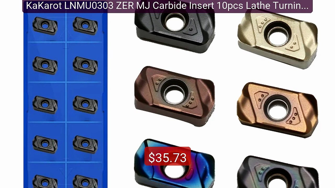 KaKarot LNMU0303 ZER MJ Carbide Insert 10pcs Lathe Turning Plate C... -- Best Deal 2026 | Shop Now!