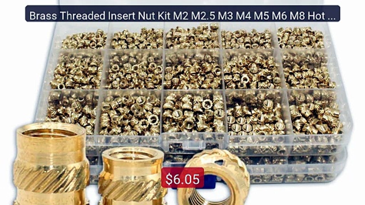 Brass Threaded Insert Nut Kit M2 M2.5 M3 M4 M5 M6 M8 Hot Me... -- Top Pick 2026 | Unbeatable Price!