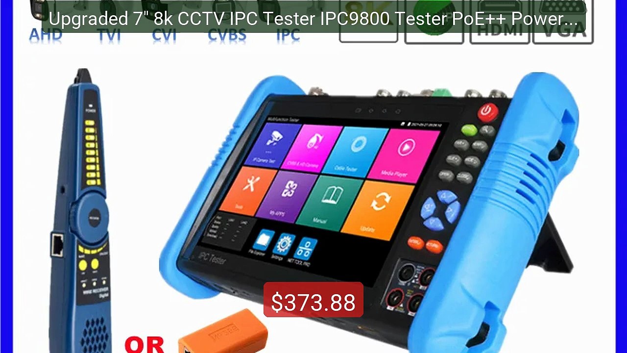 Upgraded 7" 8k CCTV IPC Tester IPC9800 Tester PoE++ Power power ou... -- Best Deal 2026 | Shop Now!