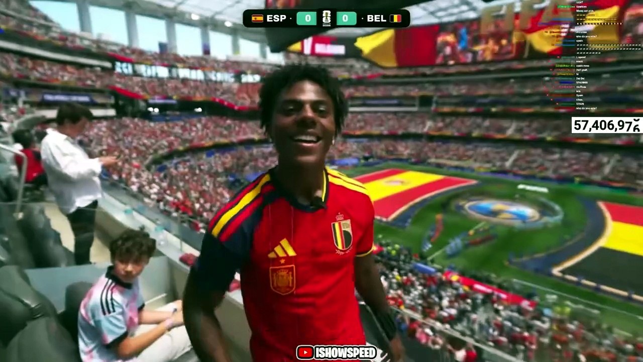 Terreno Viral @terrenoviral · 2h Translated from Spanish Speed has done it again.  To avoid jinxing either of the two national teams, he's shown up again wearing a custom t-shirt, half Spain and half Belgium.