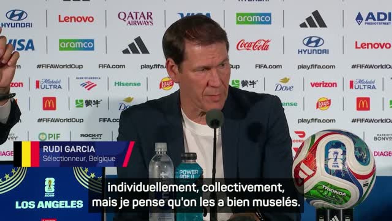 Belgique - Garcia : "On n'a pas à rougir de cette défaite"