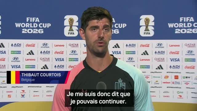 Belgique - Courtois sur son remplacement : Je voulais poursuivre la rencontre