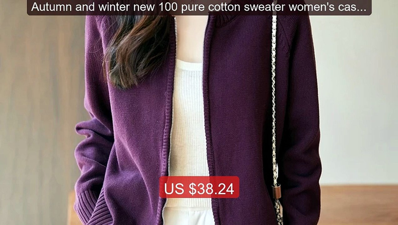 Autumn and winter new 100 pure cotton sweater women's casual O... -- Hot Deal 2026 | Limited Offer!