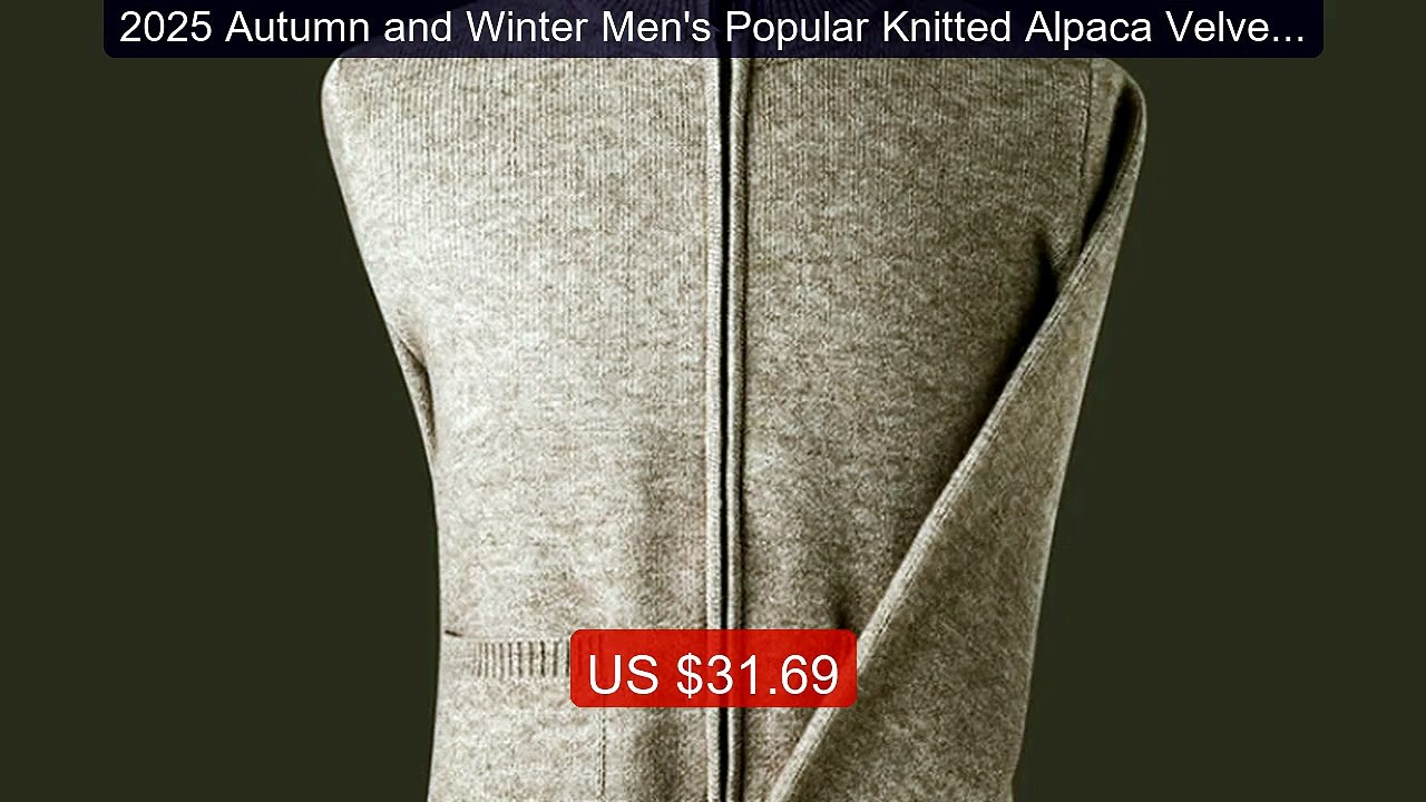 2025 Autumn and Winter Men's Popular Knitted Alpaca Velvet ... -- Top Pick 2026 | Unbeatable Price!
