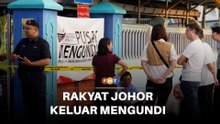 Rakyat Johor keluar mengundi seawal jam 7.30 pagi