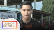 Perkembangan pusat mengundi di SK Simpang Renggam setakat 8 pagi