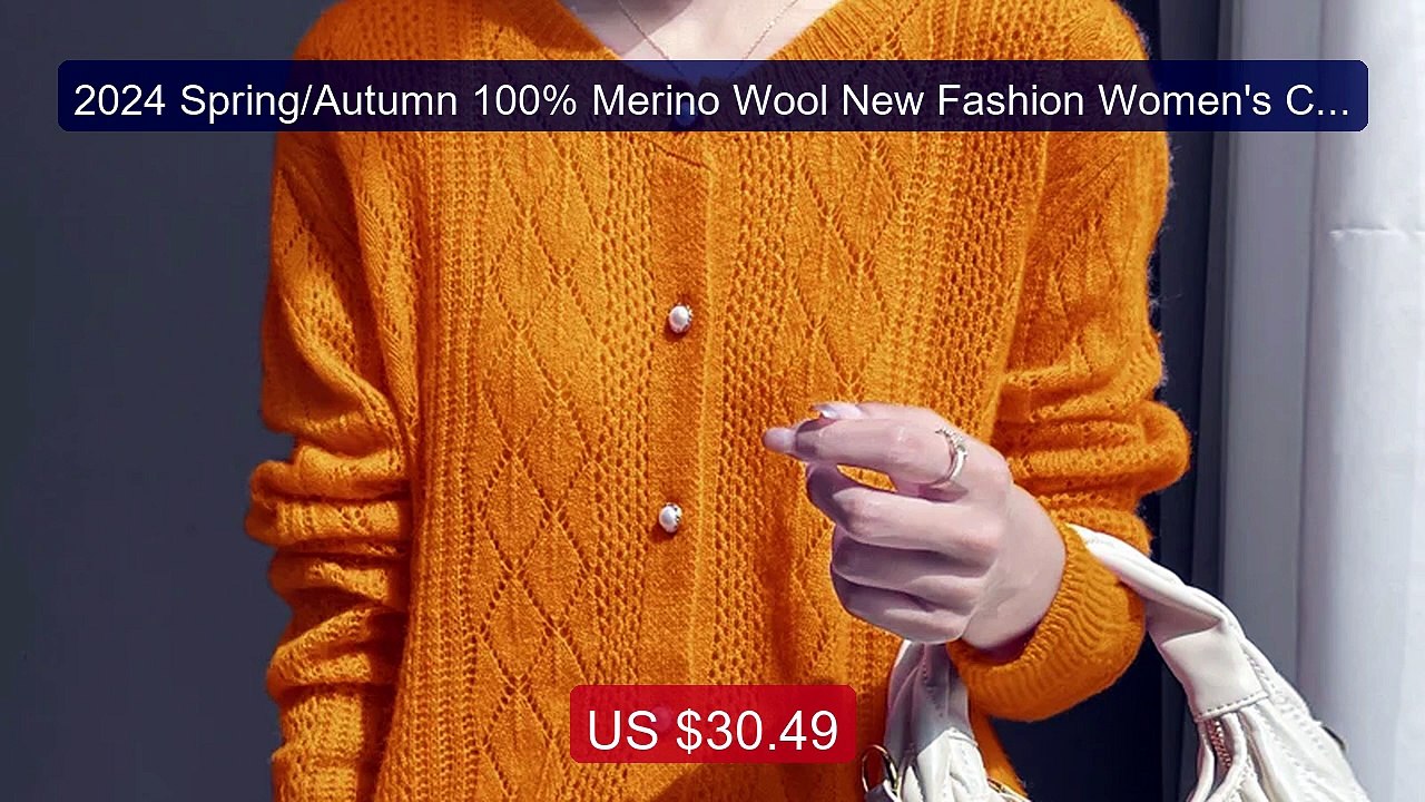 2024 Spring/Autumn 100% Merino Wool New Fashion Women's Cre... -- Top Pick 2026 | Unbeatable Price!