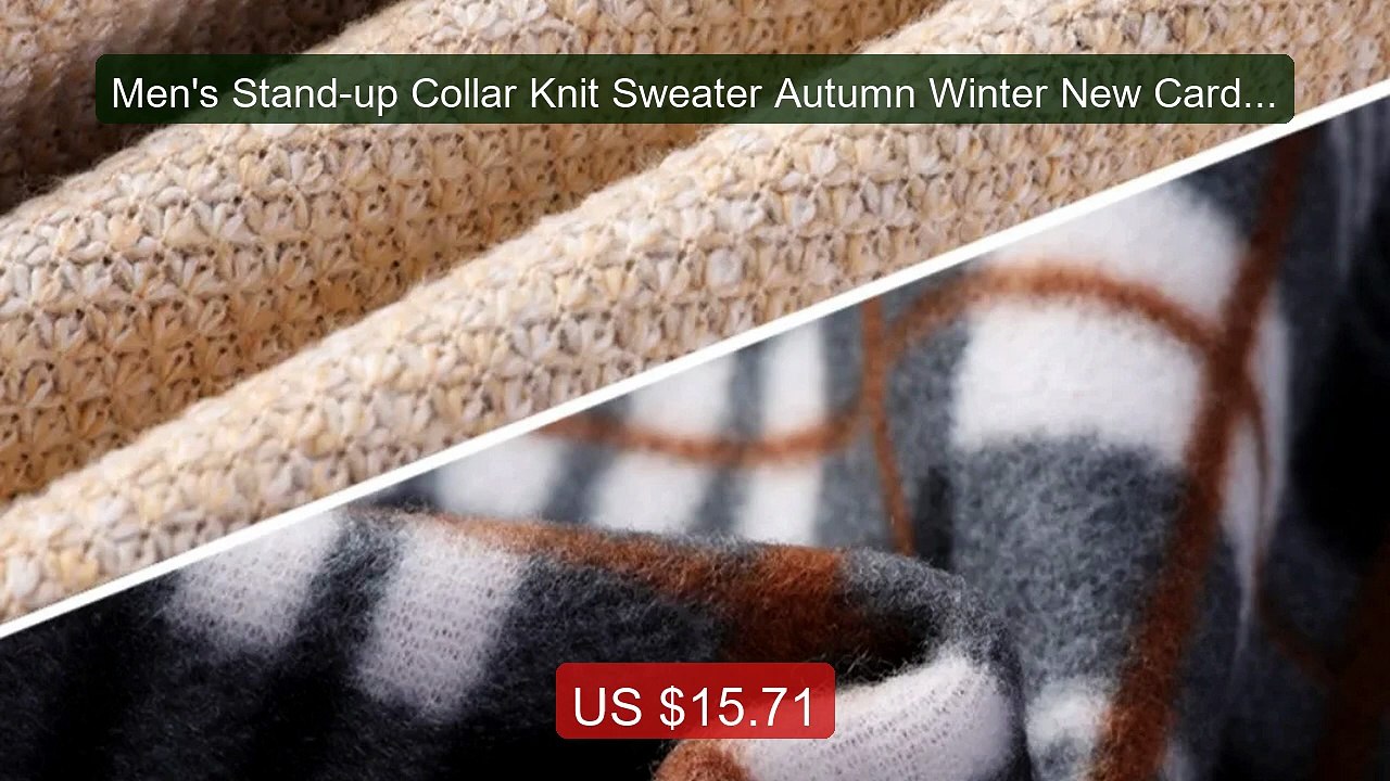 Men's Stand-up Collar Knit Sweater Autumn Winter New Cardig... -- Top Pick 2026 | Unbeatable Price!