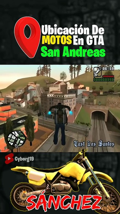 Ubicación de motos en GTA San Andreas  Moto Sánchez