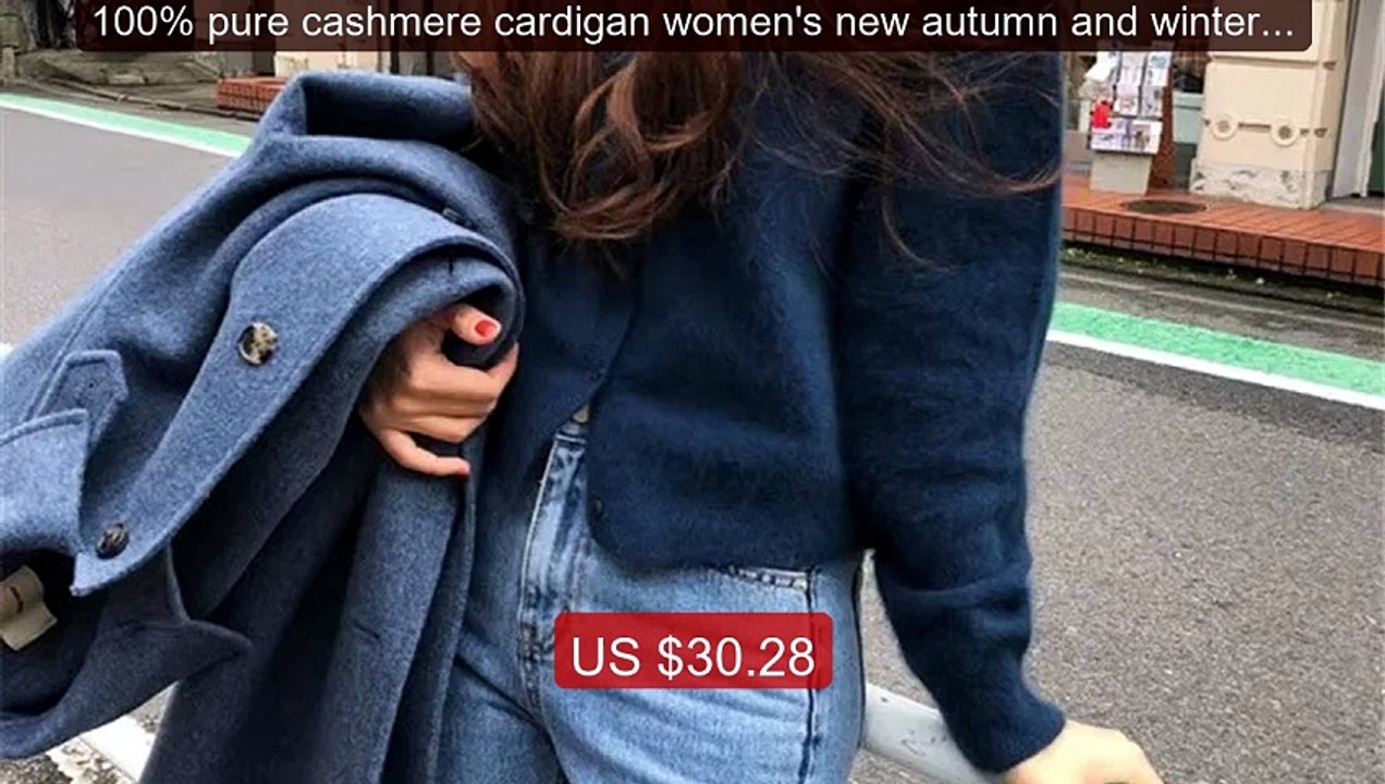100% pure cashmere cardigan women's new autumn and winter r... -- Top Pick 2026 | Unbeatable Price!