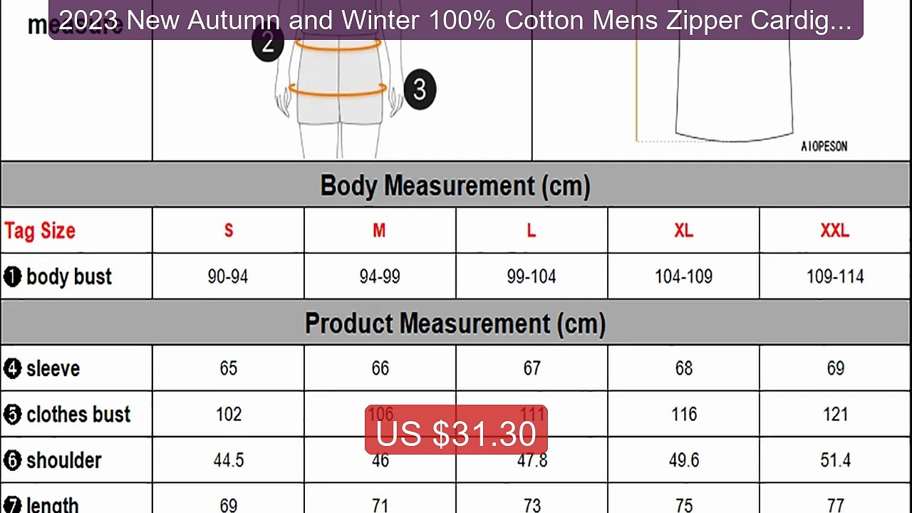 2023 New Autumn and Winter 100% Cotton Mens Zipper Cardigan Casual... -- Best Deal 2026 | Shop Now!