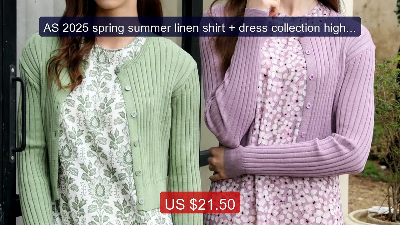 AS 2025 spring summer linen shirt + dress collection high q... -- Top Pick 2026 | Unbeatable Price!