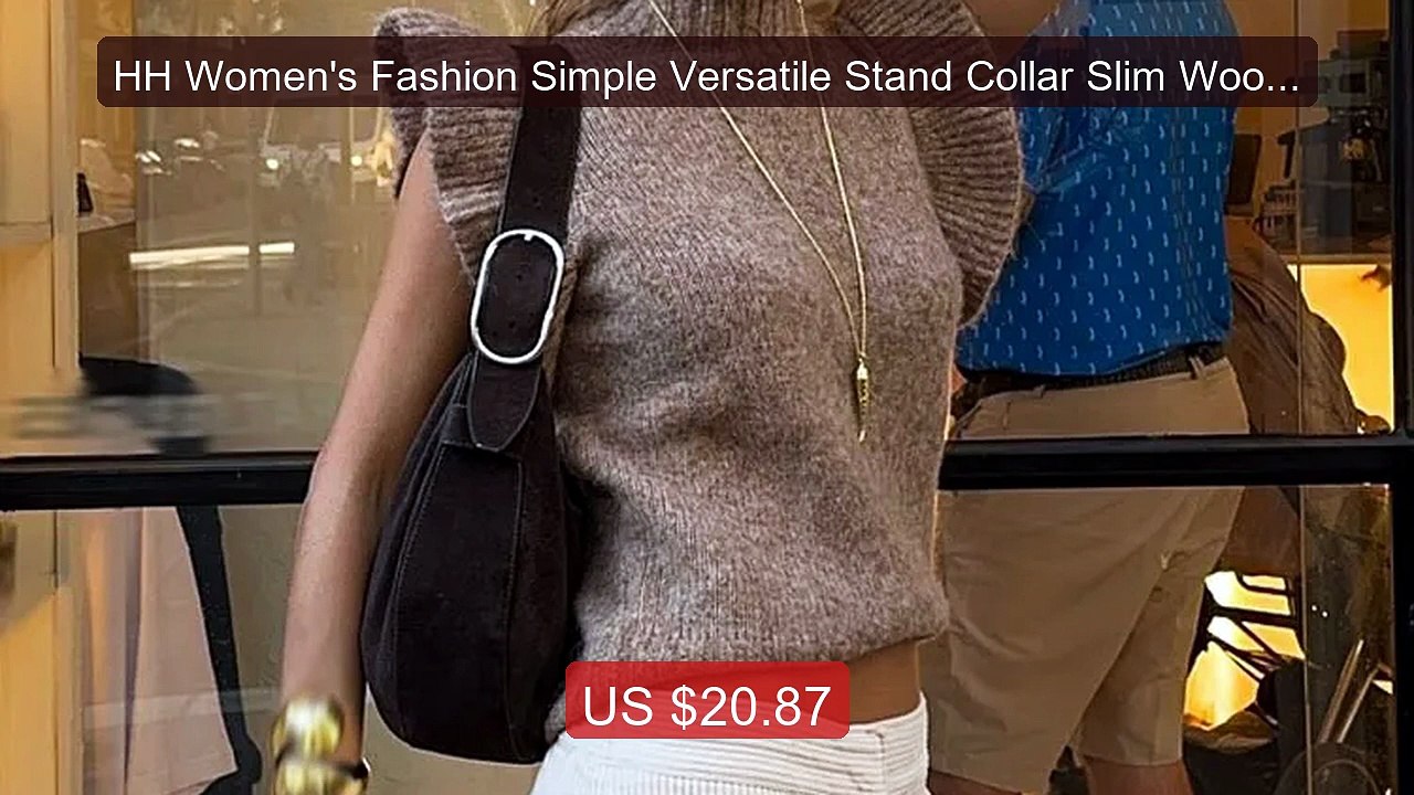HH Women's Fashion Simple Versatile Stand Collar Slim Wool Lay... -- Hot Deal 2026 | Limited Offer!