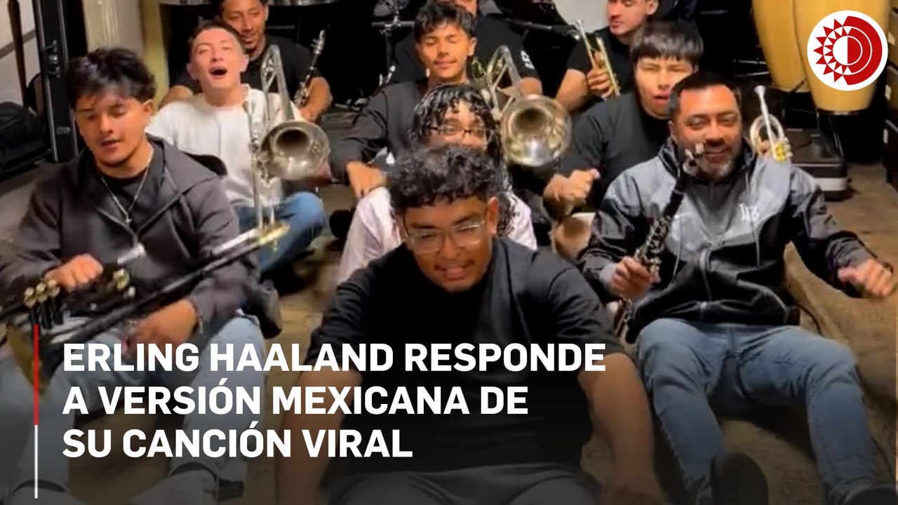 El delantero noruego Erling Haaland responde a versión mexicana de su canción viral