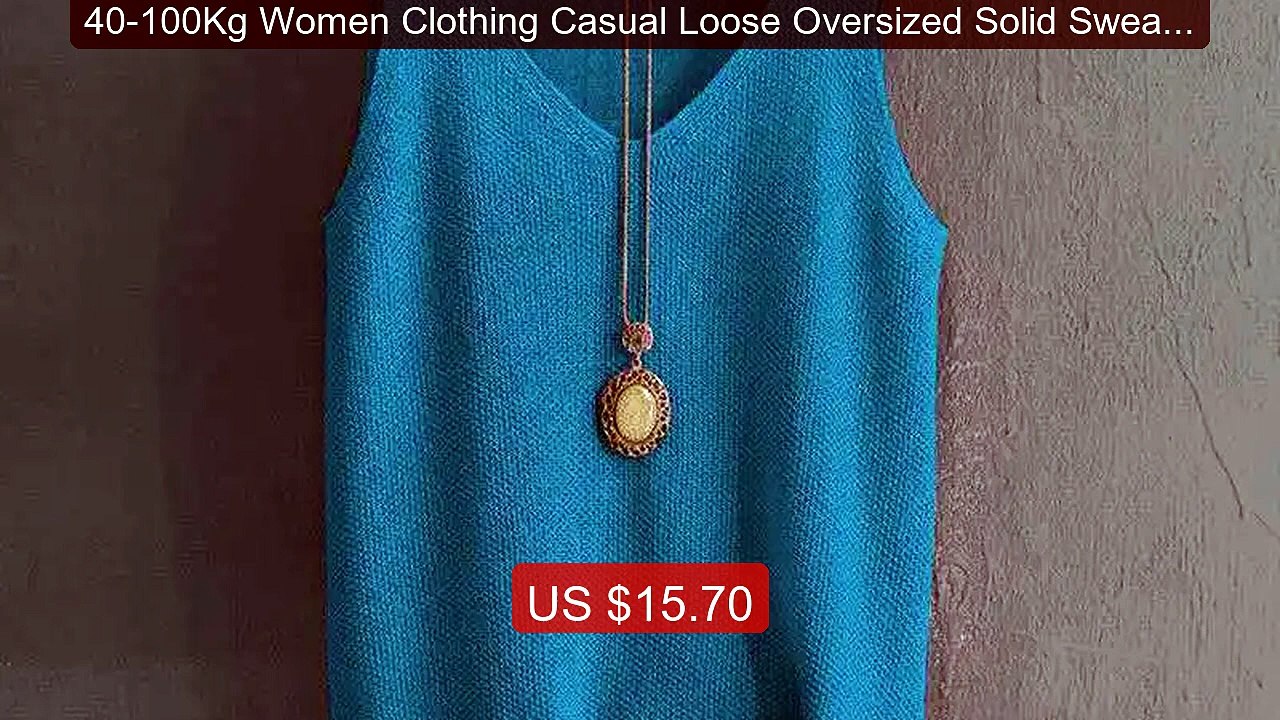 40-100Kg Women Clothing Casual Loose Oversized Solid Sweate... -- Top Pick 2026 | Unbeatable Price!