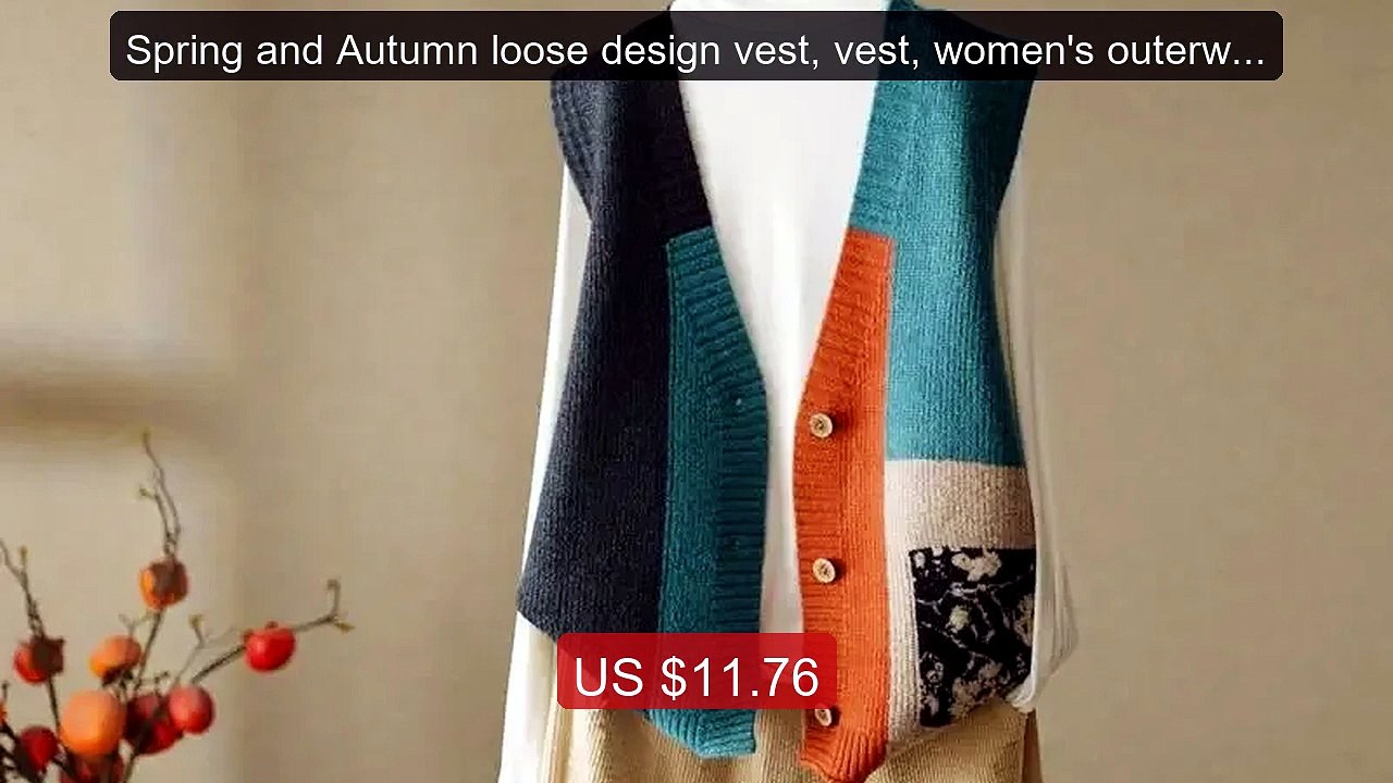 Spring and Autumn loose design vest, vest, women's outerwear, ... -- Best Buy 2026 | Great Quality!