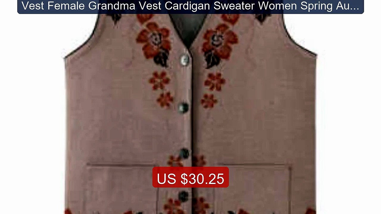 Vest Female Grandma Vest Cardigan Sweater Women Spring Autumn Clot... -- Best Deal 2026 | Shop Now!