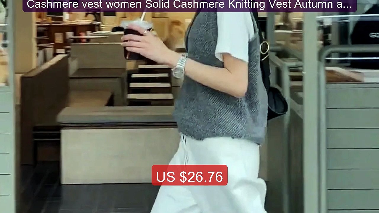Cashmere vest women Solid Cashmere Knitting Vest Autumn and W... -- Amazing Value 2026 | Must Have!