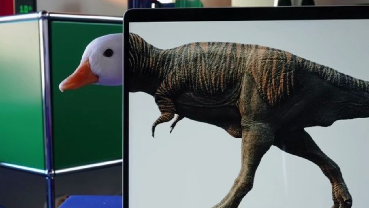 Duck Head with a Dinosaur Body duck #petduck #dinosaur #funny #meme