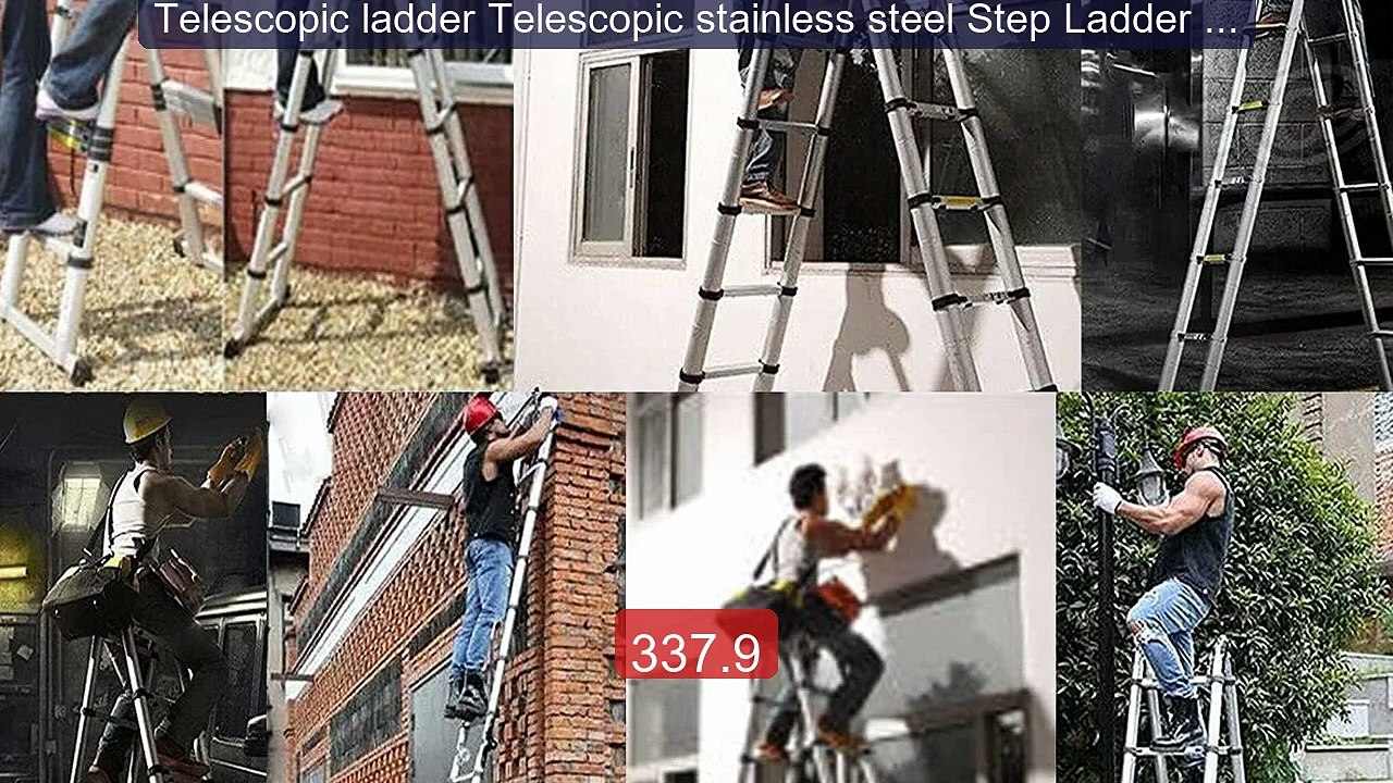 Telescopic ladder Telescopic stainless steel Step Ladder A Sha... -- Hot Deal 2026 | Limited Offer!