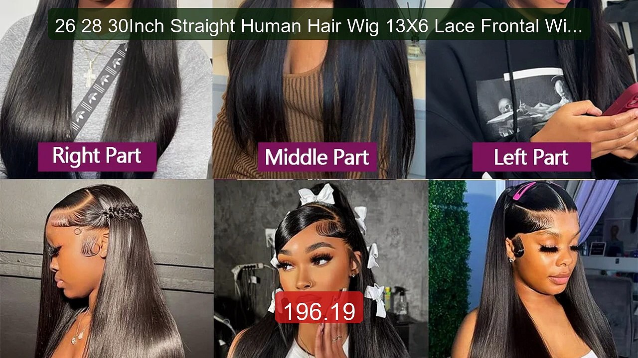 26 28 30Inch Straight Human Hair Wig 13X6 Lace Frontal Wigs 100% H... -- Best Deal 2026 | Shop Now!