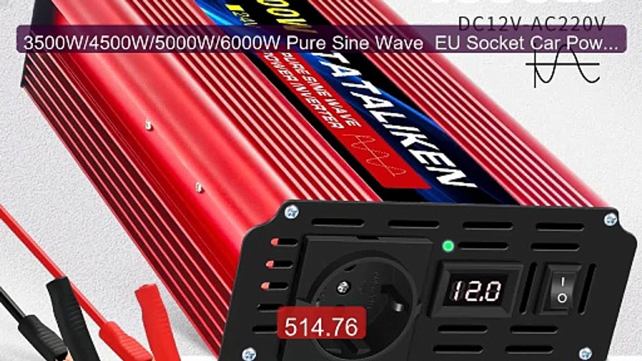3500W/4500W/5000W/6000W Pure Sine Wave  EU Socket Car Power In... -- Hot Deal 2026 | Limited Offer!