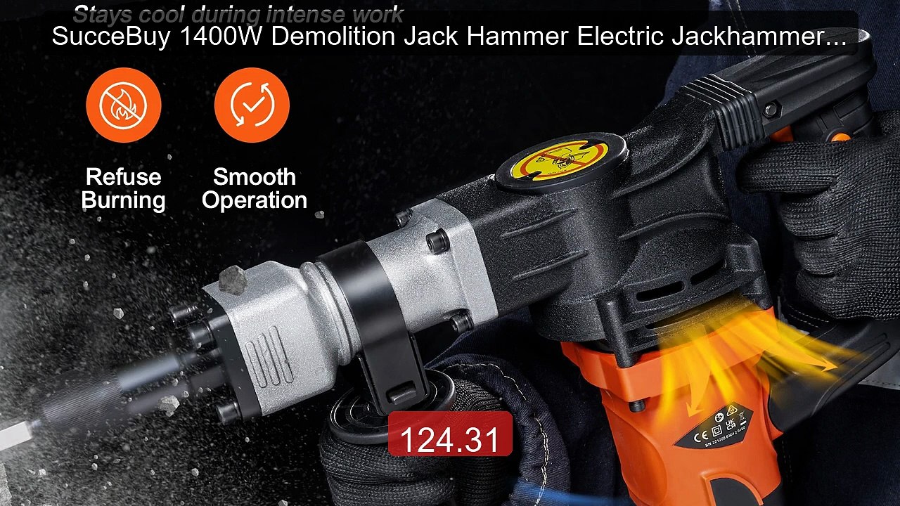 SucceBuy 1400W Demolition Jack Hammer Electric Jackhammer Heavy Dut... -- Top Rated 2026 | Buy Now!