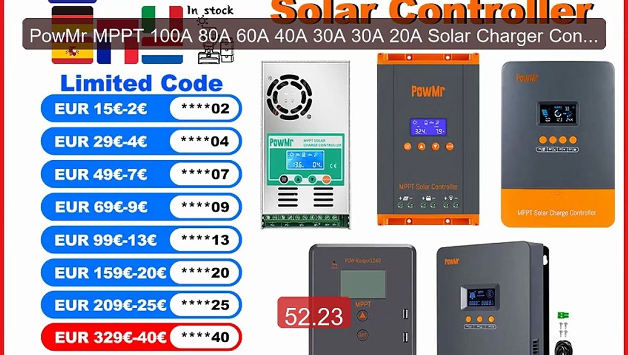 PowMr MPPT 100A 80A 60A 40A 30A 30A 20A Solar Charger Controller L... -- Best Deal 2026 | Shop Now!
