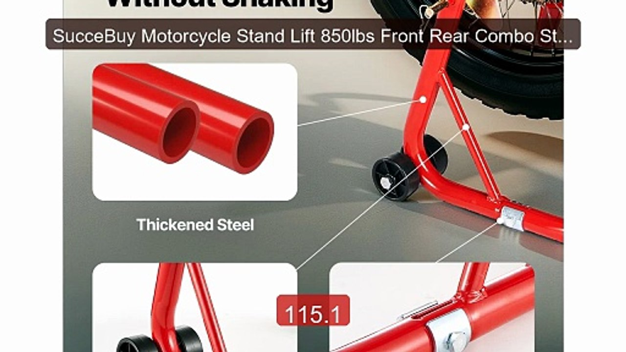 SucceBuy Motorcycle Stand Lift 850lbs Front Rear Combo Stand ... -- Amazing Value 2026 | Must Have!