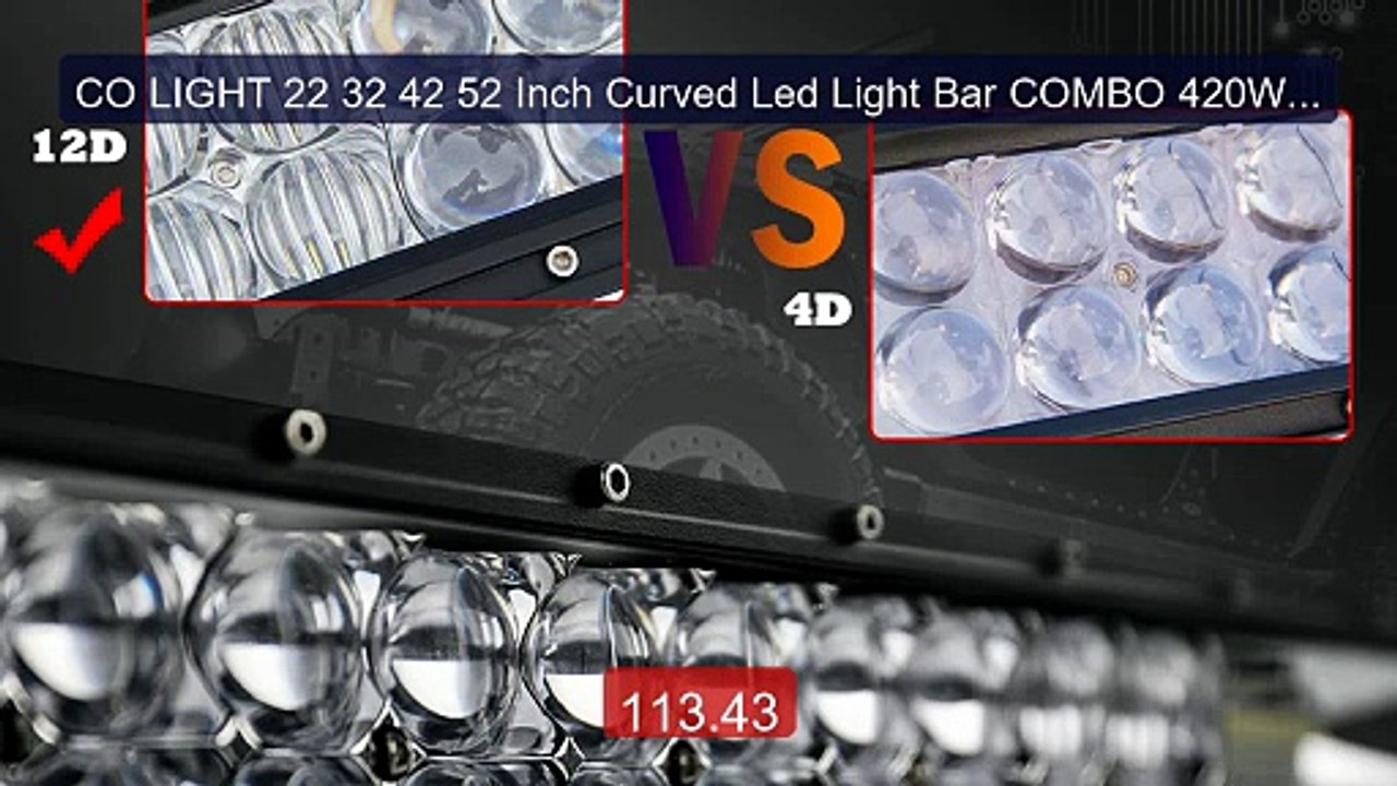CO LIGHT 22 32 42 52 Inch Curved Led Light Bar COMBO 420W 620W... -- Best Buy 2026 | Great Quality!